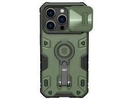 Dėklas Nillkin CamShield Armor Pro Apple iPhone 14 Pro žalias