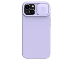Dėklas Nillkin CamShield Silky Magnetic Silicone Apple iPhone 14 Plus šviesiai violetinis