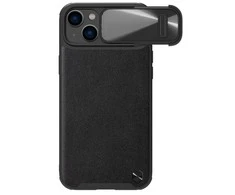 Apple iPhone 14 Plus Nillkin Camshield Leather S dėklas juodos spalvos