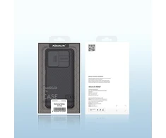 Nillkin CamShield Pro šarvuotas dėklas su kameros apsauga Samsung Galaxy A73 telefonui, mėlynos spalvos