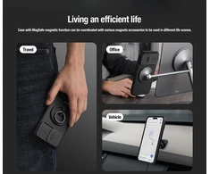 Nillkin CamShield Pro Magnetic Apple iPhone 15 Plus with Camera Protector – dėklas telefonui žalios spalvos