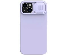 Nillkin CamShield Silky Silicone Apple iPhone 14 Plus with Camera Protector dėklas telefonui violetinės spalvos