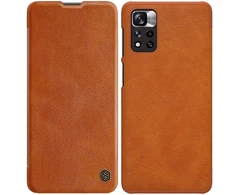 Dėklas NILLKIN QIN BOOK LEATHER CASE XIAOMI REDMI NOTE 11 PRO/11 PRO+ BROWN