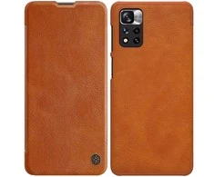 Dėklas NILLKIN QIN BOOK LEATHER CASE XIAOMI REDMI NOTE 11 PRO/11 PRO+ BROWN