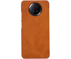 Nillkin Qin leather holster Xiaomi Redmi Note 9T 5G dėklas telefonui rudos spalvos