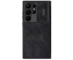 Dėklas Nillkin Qin Pro Leather Samsung S918 S23 Ultra 5G juodas