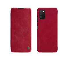Nillkin Qin leather holster Samsung Galaxy A03s dėklas telefonui raudonos spalvos
