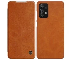 Dėklas NILLKIN QIN BOOK LEATHER CASE SAMSUNG GALAXY A72 4G BROWN