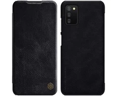 Nillkin Qin leather holster Samsung Galaxy A03s dėklas telefonui juodos spalvos