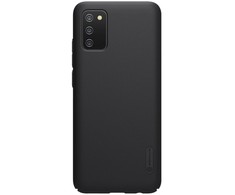 Dėklas Nillkin Super Frosted Shield reinskirtasced case cover skirtas Samsung Galaxy A02s EU juodos spalvos