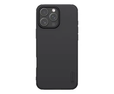 Nillkin Super Frosted PRO Magnetic Back Apple iPhone 16 Pro dėklas telefonui juodos spalvos