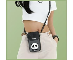 Nimmy telefono krepšys juodas Big Eyed Pet 2.0 Panda