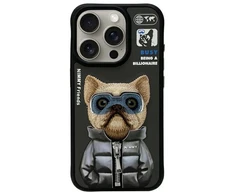Nimmy Apple iPhone 15 Pro Max 6.7" dėklas telefonui juodos spalvos Cool&amp;Cute 2.0 Dog
