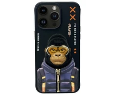 Nimmy dėklas Apple iPhone 15 Pro Max 6.7" juodos spalvos Cool&amp;Cute 2.0 Monkey