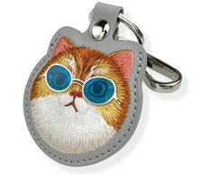 Dėklas daiktų ieškikliui Nimmy Glasses Cool Cat pilkos spalvos
