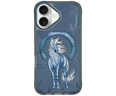 Dėklas Nimmy Magnetic Fantasy Animal MagSafe skirtas Apple iPhone 16 mėlynos spalvos