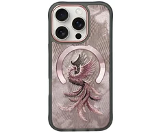 Dėklas Nimmy Magnetic Fantasy Animal MagSafe skirtas Apple iPhone 16 Pro rose aukso spalvos