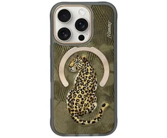 Dėklas Nimmy Magnetic Fantasy Animal MagSafe skirtas Apple iPhone 16 Pro Max aukso spalvos