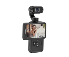 Ordro Pocket M5 3-Axis Gimbal Camera, 5K, for Vlogging and YouTube – juodos spalvos