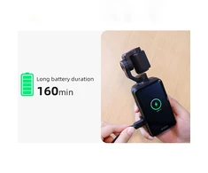 Ordro Pocket M5 3-Axis Gimbal Camera, 5K, for Vlogging and YouTube – juodos spalvos