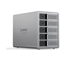 Orico 9858T3 5 Big DAS Solution ProThunder Disk Array with Thunderbolt 3 for 5 x 2.5"/3.5" SATA HDD/SSD - Gray