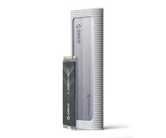 Disko dėžutė Orico AXMF2F-GY M.2 NVMe/SATA SSD USB-C 3.2 – pilkos spalvos