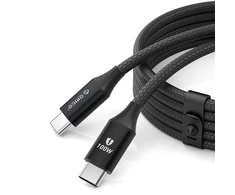 Orico CDX 100W 5A Power Delivery USB-C – USB-C kabelis 1m – juodos spalvos