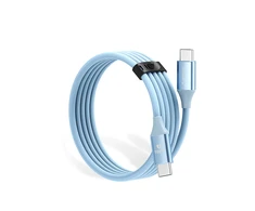 Orico CDX 100W 5A Power Delivery USB-C – USB-C kabelis 1m – mėlynos spalvos