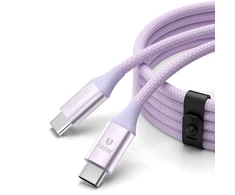 Kabelis Orico CDX 100W 5A Power Delivery USB-C – USB-C 1m – violetinės spalvos