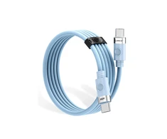 Orico CDX 60W 3A Power Delivery USB-C – USB-C kabelis 1m – mėlynos spalvos