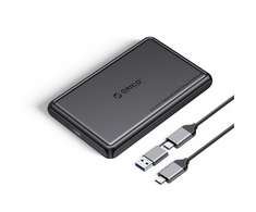 Kietasis diskas Orico DDL25-C3 2.5" HDD/SSD USB-C 5Gb/s Disk Drive – juodos spalvos