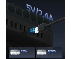 Orico DUK-10P-V1 Smart Charging Station 10 x USB-A – juodos spalvos