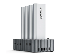 Orico IT48N-C 4 diskų prijungimo stotis su M.2 NVME klonavimo funkcija – pilka