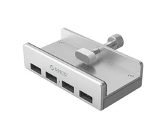 „Orico MH4PU“ šakotuvas, montuojamas ant spaustuko, 4x USB 3.0, „Sidabrinis“
