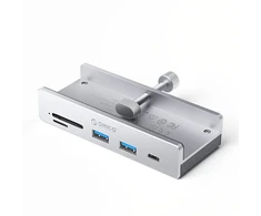 „Orico MH5PC“ šakotuvas, montuojamas ant spaustuko, USB-C / 2x USB-A 3.2 + 1x USB-C 3.2 + 1x SD&amp;TF &amp; SD kortelės lizdas, spalvotas