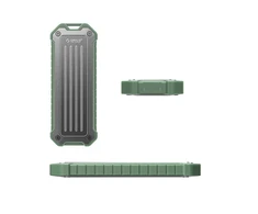 Disko dėžutė Orico OTPX-G2 M.2 NVMe/SATA SSD USB-C 3.2 – pilkos ir žalios spalvos