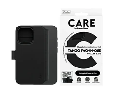 Panzer Glass Care by PanzerGlass Feature Tango 2in1 Atverčiamas Apple iPhone 16 Pro 6.3" MagSafe dėklas telefonui juodos spalvos 1330