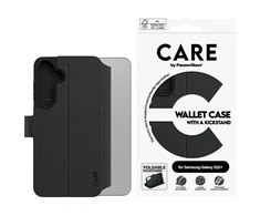 Dėklas Panzer Glass CARE by PanzerGlass Feature Wallet Kickstand Samsung Galaxy S25 Plus juodos spalvos