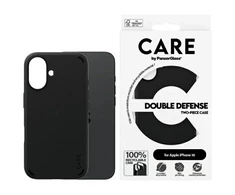 Panzer Glass Care by PanzerGlass Feature Double Defense Apple iPhone 16 6.1" dėklas telefonui juodos spalvos 1333