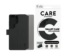 Panzer Glass CARE by PanzerGlass Feature Wallet Kickstand Samsung Galaxy S25 Ultra dėklas telefonui juodos spalvos