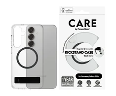 Dėklas Panzer Glass CARE by PanzerGlass Feature Juodas Kickstand &amp; QI Samsung Galaxy S25 Plus dėkals telefonui skaidrus