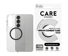 Panzer Glass CARE by PanzerGlass Flagship Urban Combat Juodas QI Samsung Galaxy S25 Plus dėklas telefonui skaidrus