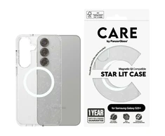 Dėklas Panzer Glass CARE iš PanzerGlass Flagship Urban Combat StarLight Baltas QI Samsung Galaxy S25 Plus skaidrus
