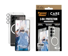 Panzer Glass Apsauginis rinkinys CARE by PanzerGlass Flagship 3in1 Dėklas+Ekrano apsauga+Kameros apsauga Samsung Galaxy S25 Ultra