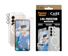 Panzer Glass Apsauginis rinkinys CARE by PanzerGlass Flagship 3in1 Dėklas+Ekrano apsauga+Kameros apsauga Samsung Galaxy S25 Plus
