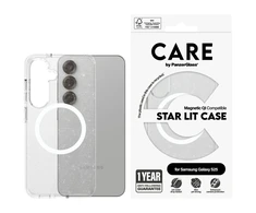 Dėklas PanzerGlass Flagship Urban Combat Starlight Baltas QI Samsung Galaxy S25 skaidrus Panzer Glass CARE