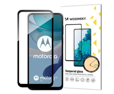 Durable Wozinsky Full Glue Apsauginis stiklas Motorola G53 Full Screen su rėmeliu – juodos spalvos