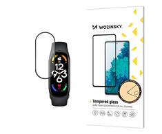 Durable Wozinsky Full Glue Full Screen Apsauginis stiklas su Frame Xiaomi Mi Band 8 – juodos spalvos