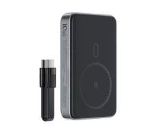 Powerbank Acefast M10 Magnetic 2x USB-C PD 30W su 15W Inductive Charging and USB-C kabelis – juodos spalvos