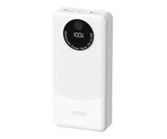 Powerbank Dudao K12Pro 22.5W PD 20000mAh USB-A, USB-C - baltos spalvos